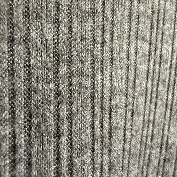 MADEWELL | Soft Rib Lettuce Edge Cropped Turtleneck Tee Chocolate Raisin XL - Picture 5 of 7